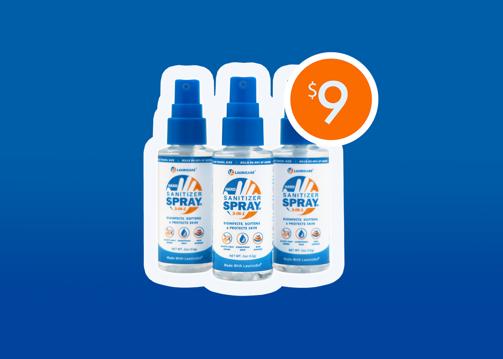 3 Hand Santizers ($9)
