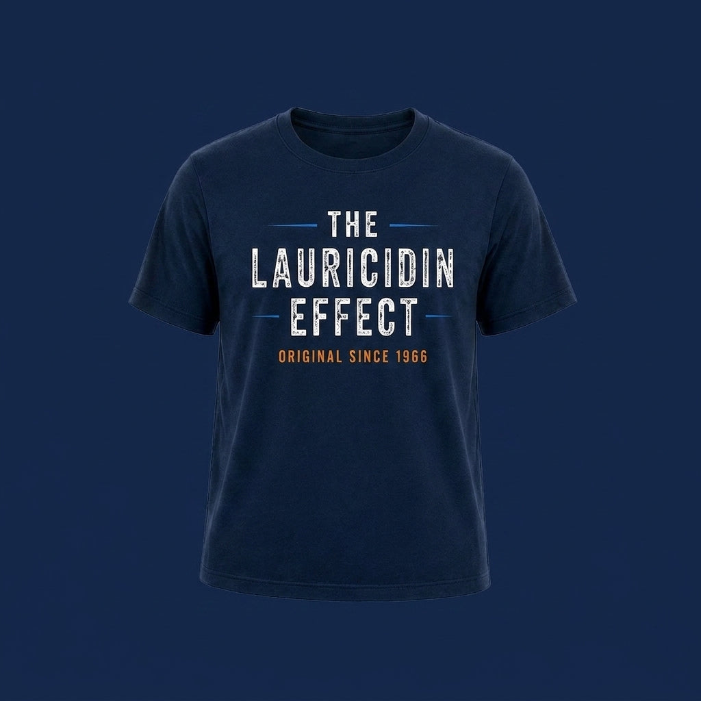 The Lauricidin Effect (Men's Dark Blue T-Shirt)