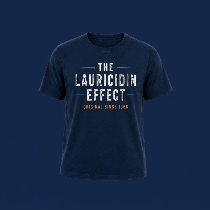 The Lauricidin Effect (Men's Dark Blue T-Shirt)