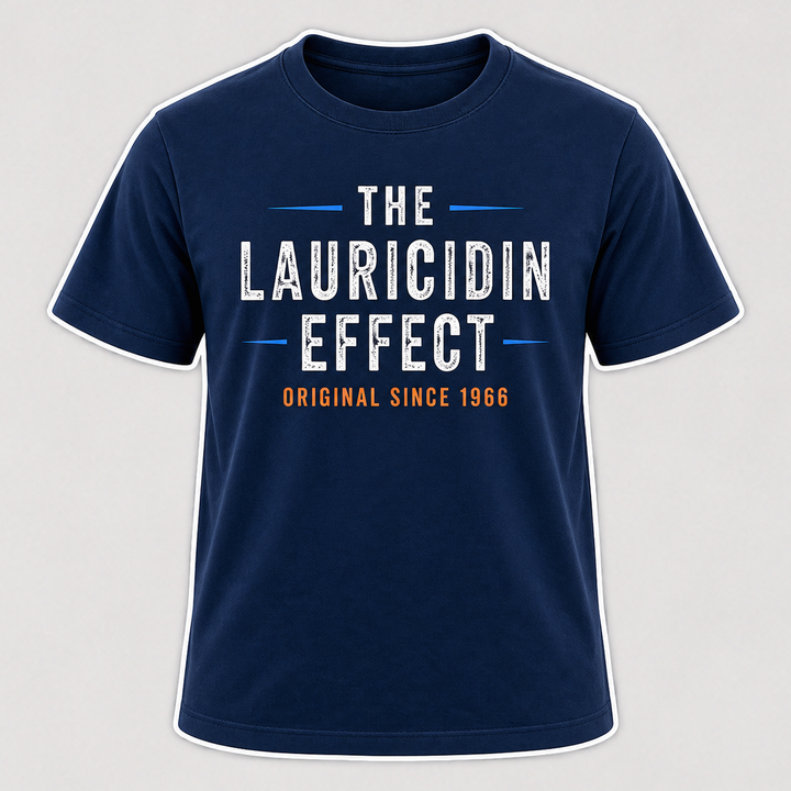 The Lauricidin Effect (Men's Dark Blue T-Shirt)