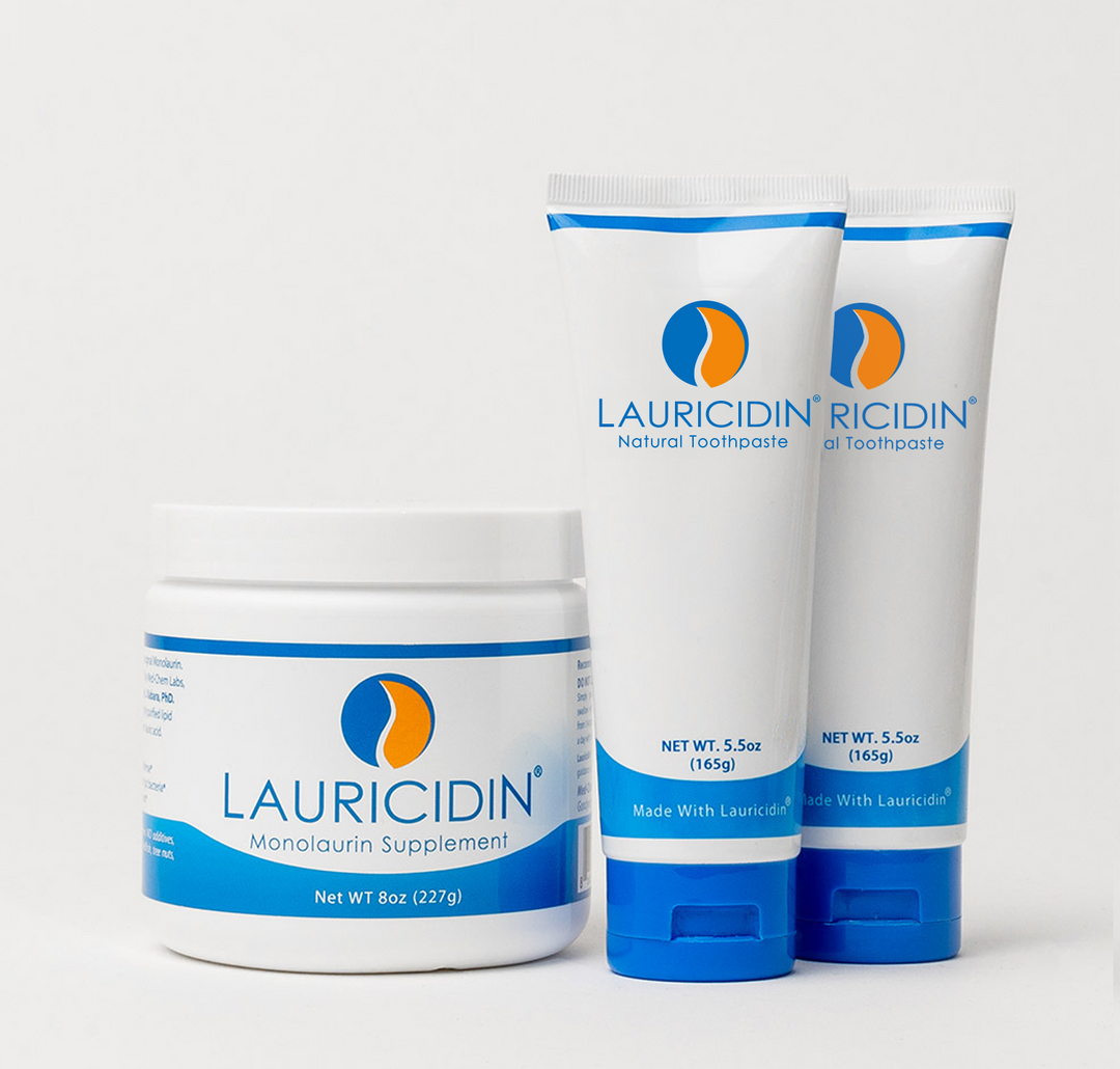 Lauricidin + 2 Natural Toothpaste Bundle