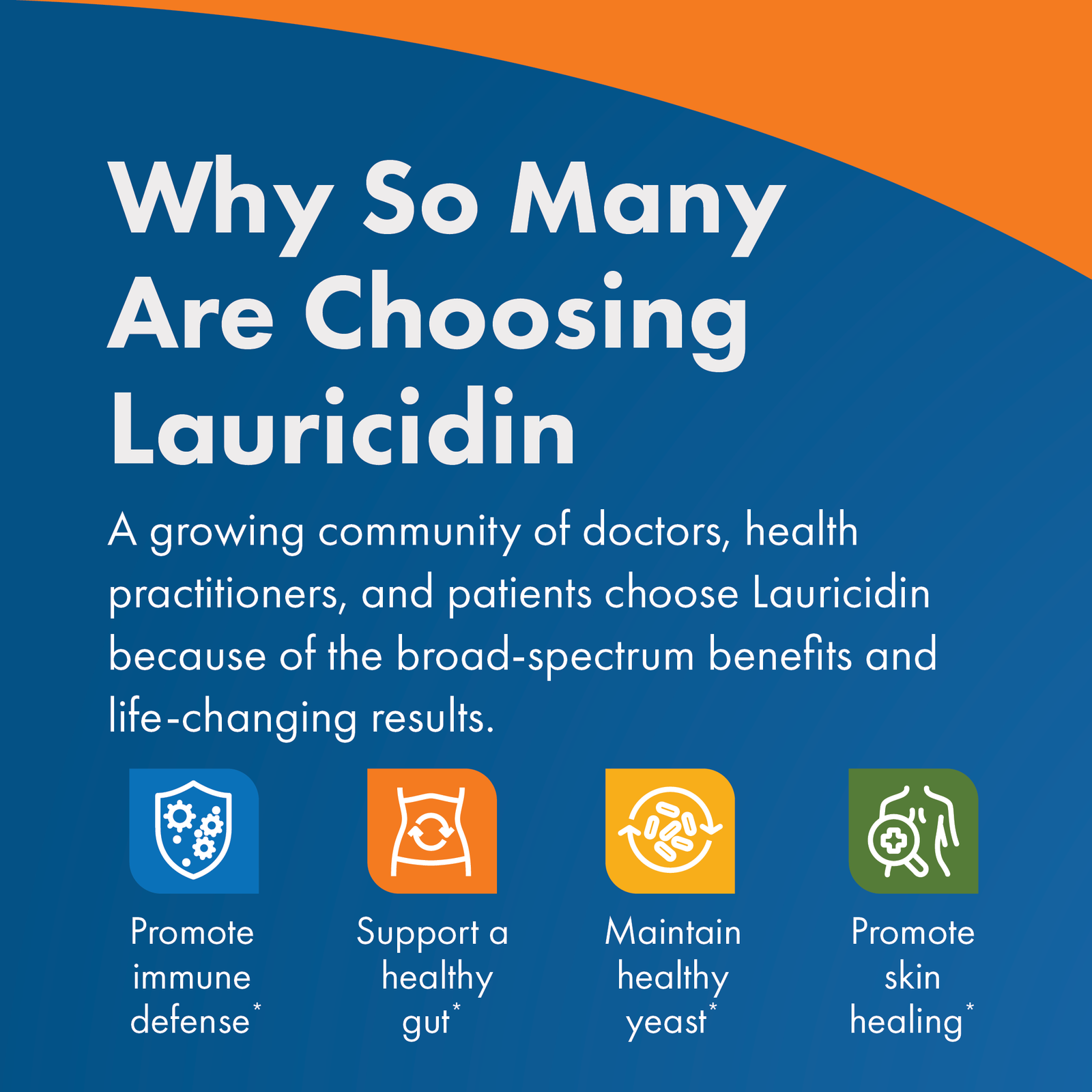 A Growing Community of Doctors, Health Practitioners and patients choose Lauricidin because of the broad spectrum benefits and life-changing results.