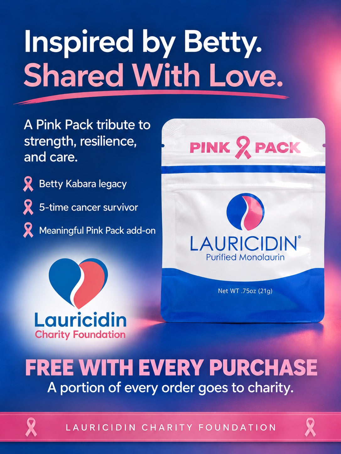 Free Pink Packs with every purchase